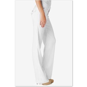Hudson White Wide-Leg Balboa Pants
